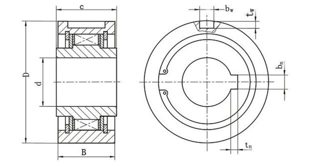 CKA 4090 Freewheel Bearing Cam Clutch CKA Series Gcr15 One Way Clutch Bearing