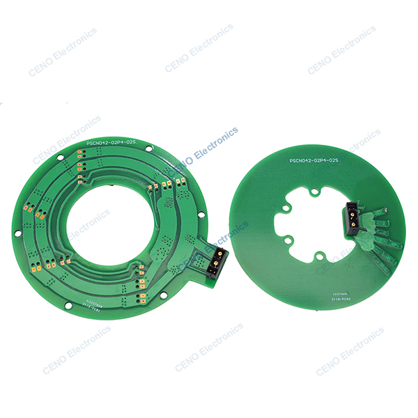 PCB-style Pancake Slip Ring with electric power and CAN signal for robot arms