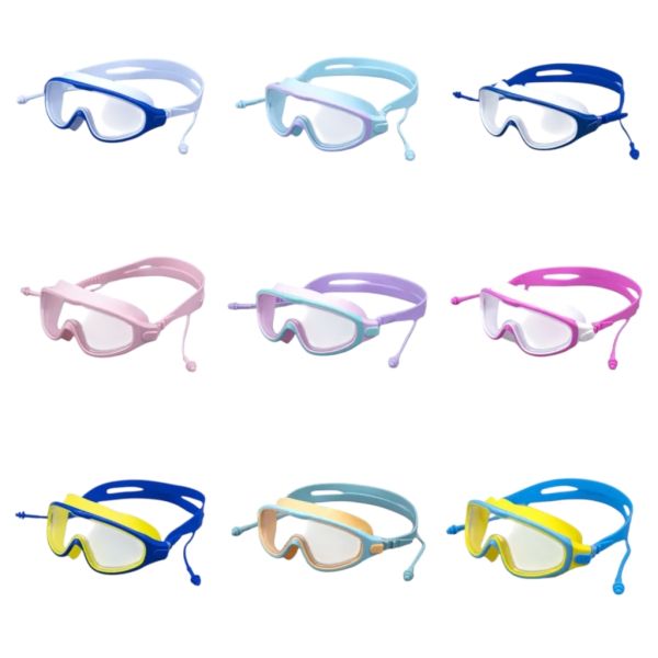 Wholesale Kids Swimming Goggles with Anti-Fog UV Protection and Silicone Comfort for Competitive Swimming