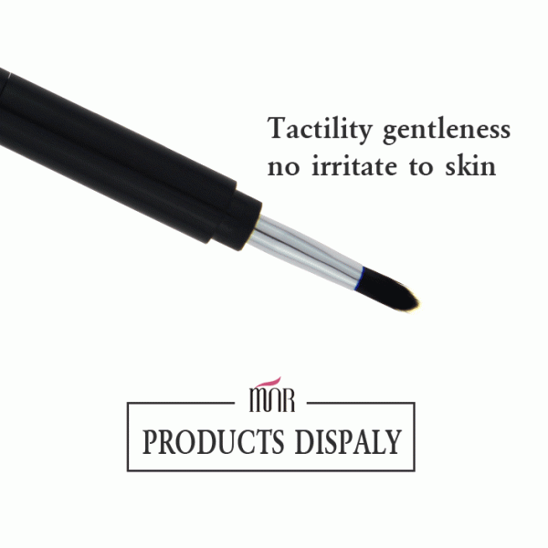 Single Silicone Hair Black Handle Liner Makeup Brush Cosmetic Brush