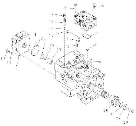 Komatsu Excavator Hydraulic Pump PC60-8 PC70-8 708-3T-00161 708-3T-00151