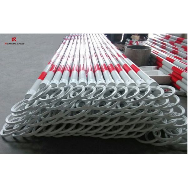 2.2meters Traffic Cone Tail Pole Connector PVC Collapsible Retractable Traffic Cone Bar White Reflector Delineator Post
