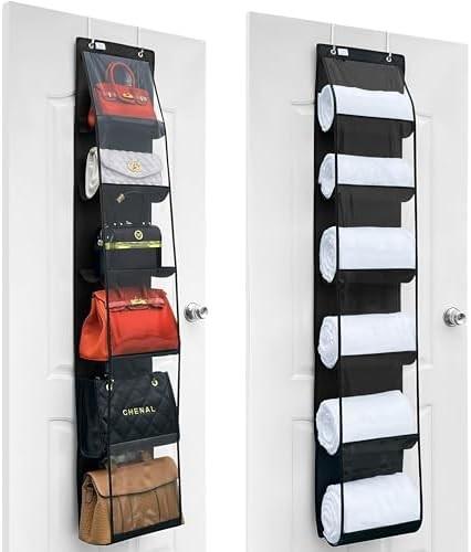 PURSE ORGANIZER - 2 PACK, PURSE HANGER、2024 MODEL、PURSE ORGANIZER FOR CLOSET、THICKEN METAL HOOKS,HAND BAG STORAGE