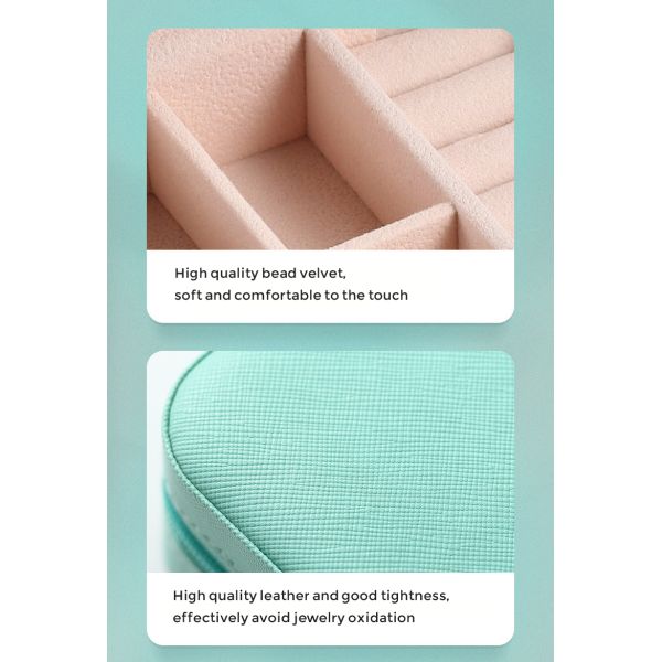 Квадратный ПУ кожаные путешествия ювелирные изделия коробка организатор для кольцов сережки ожерелье Хранилище