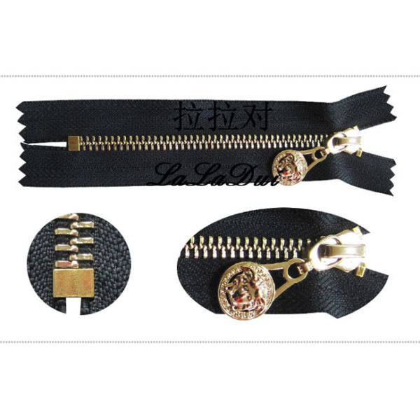 Practical Light Gold Teeth Purse Zippers Meet Modern Design Metal Wallet Zips