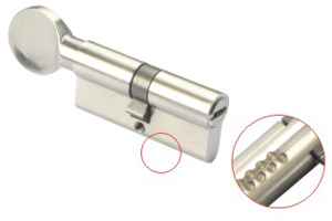 SN Finish Brass Lock Cylinder En1303 Euro Profile Brass Barrel Lock Grade 2 Security Door