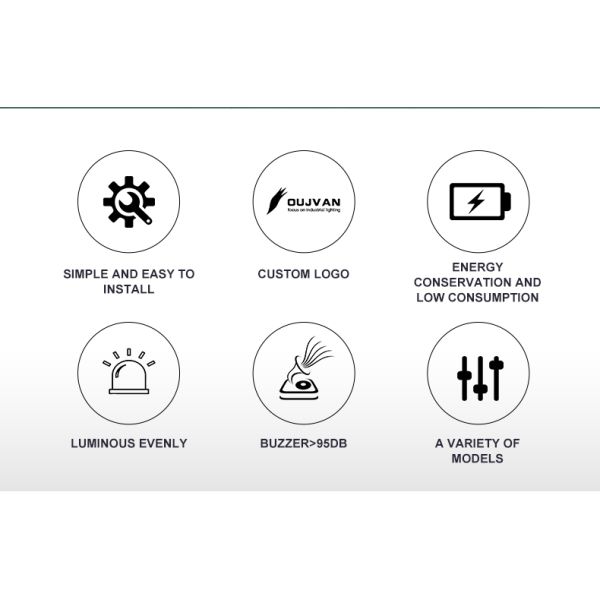 Feu de signalisation à LED DC 24V pour machine CNC, feu d'avertissement à LED en aluminium, stable