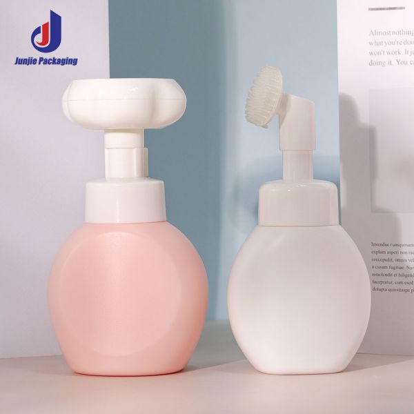 Botella de lavado a mano de 160 ml Dispensador de jabón espumoso recargable Embalaje de belleza de plástico personalizado vacío