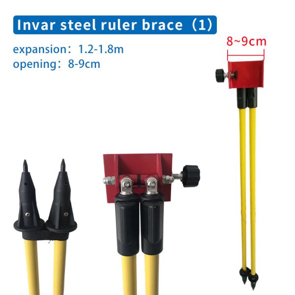 Regla de acero de indio Regla de soporte Tianbao Leica Código de barras del sur Fibra de vidrio Regla de acero de indio manganeso Soporte telescópico