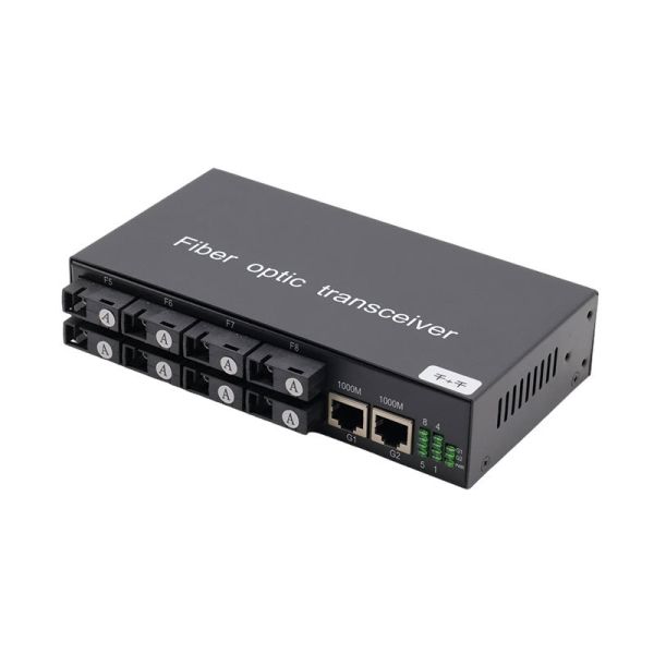 1000Mbps Gigabit Fiber Switch 8 Port SC Fiber 2 Port RJ45 Ethernet Fiber Switch