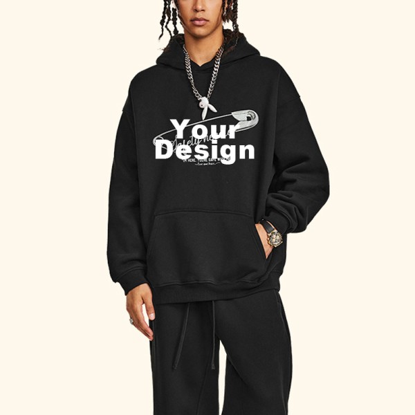 Custom Logo Hoodie with Multiple Fabric & Color Options | Low MOQ Wholesale Sweatshirt