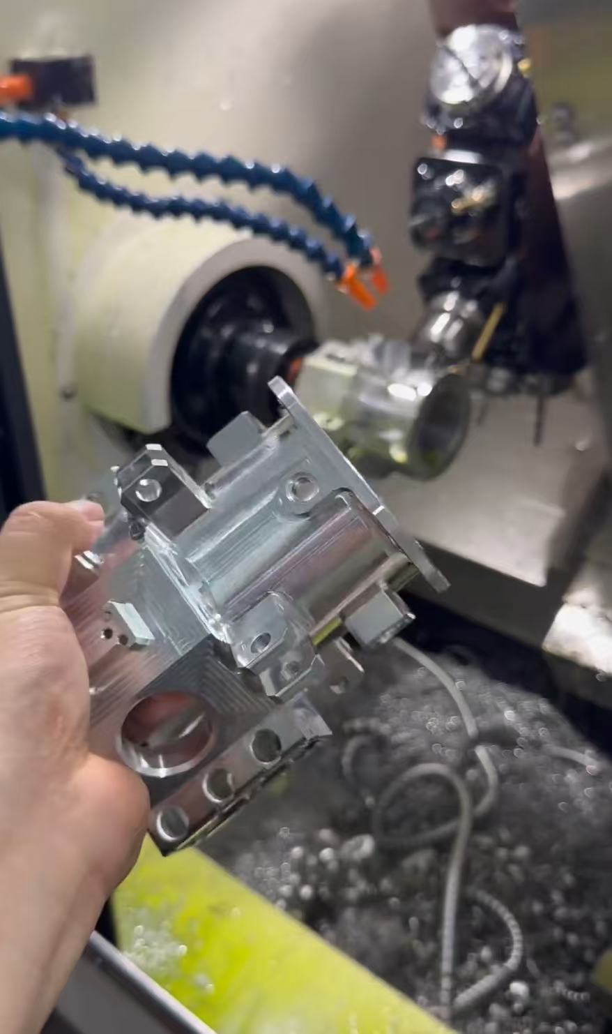 Turn-mill composite part machining