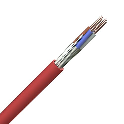Copper Conductor Fire Proof Cables , Security Fire Alarm Cable 2×1.5mm2 With 0.75mm2 Earth
