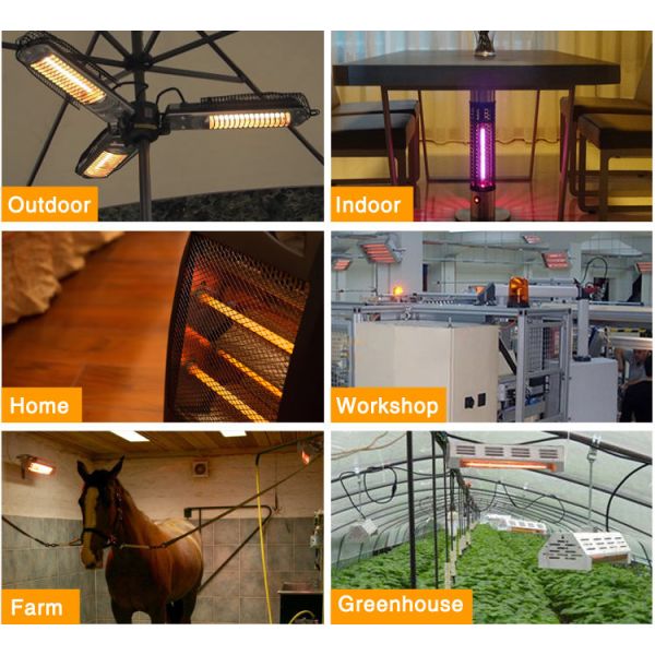 OEM Quartz Infrared Heat Lamp 115V 250W for Industrial Drying