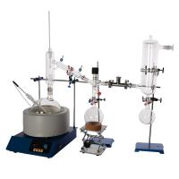 o jogo o mais curto dos produtos vidreiros da destilação do equipamento da destilação de vácuo 5L