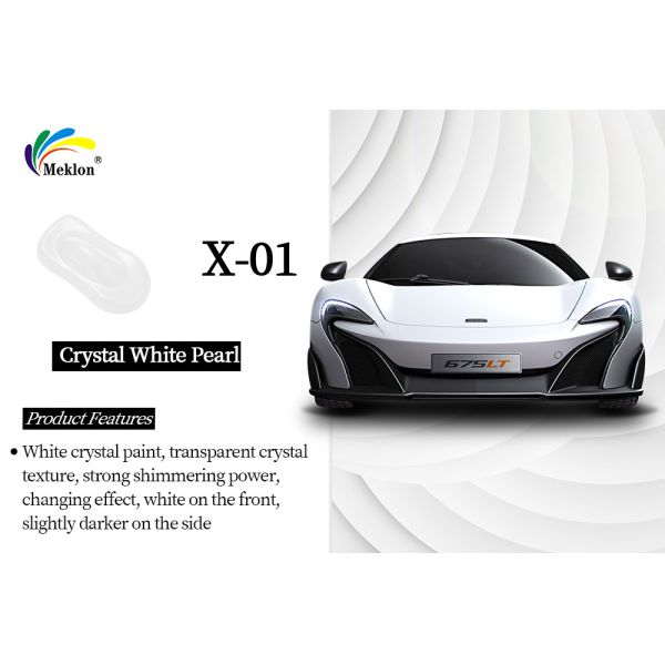 Кристально-белый жемчуг хорошее блестящее покрытие автомобильного кузова Интермикс автомобильной доработки краски
