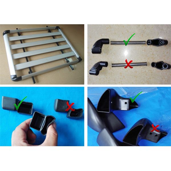 Universal Auto Roof Racks , Aluminium Alloy Roof Luggage Carrier With Two Handles Factories