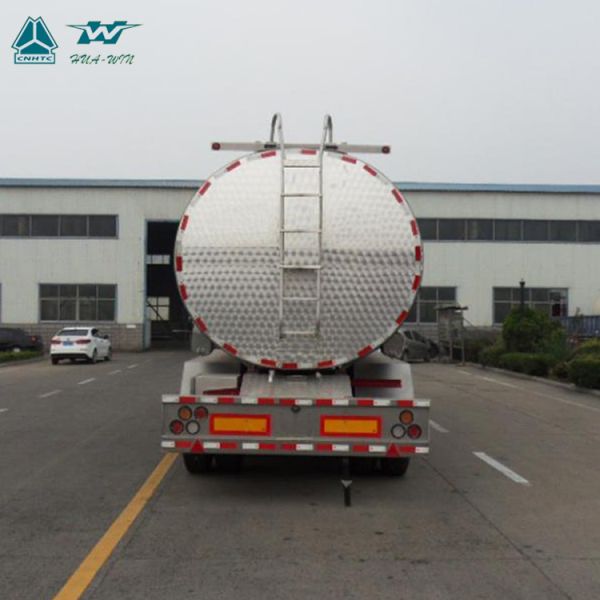 SINOTRUK 3 axle 42,000 Liters aluminum oil transport fuel tanker semi trailer for sale