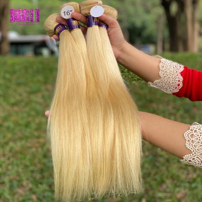 613 Straigth Blonde Raw Colored Hair Extension Human Hair Blond Hair Bundles