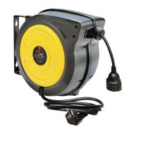 Polipropileno resistente a los choques negro/amarillo del carrete de cable eléctrico del 15m/de los 20m