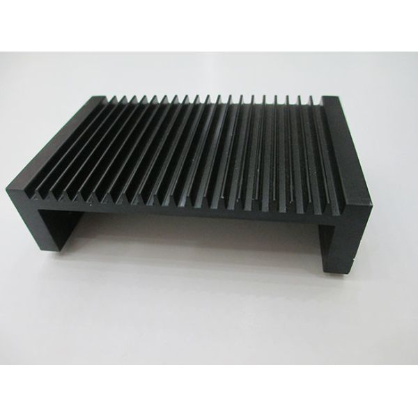 Black Anodized Aluminum Heatsink Extrusion Profiles Good Heat Treatment Capability