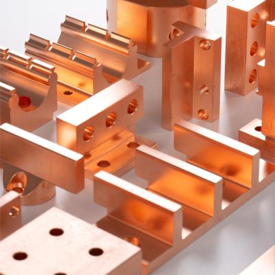 Excelente maquinabilidade e ductilidade das peças de cobre usinadas por CNC