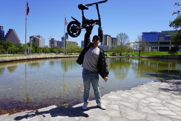Foldable Electric Bike for Commuting & City Travel, Lightweight, Compact ,Portable with Long Range Battery, 14 Inch E-Bike