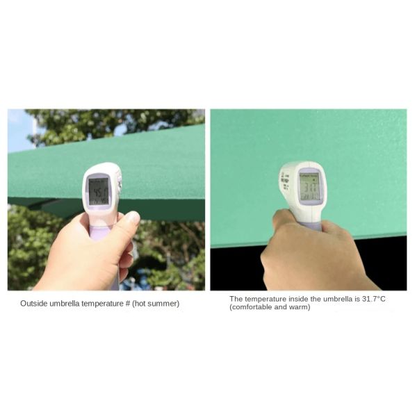 2.5m Double Canopy Umbrella Cantilever Garden Parasols Sun Protection