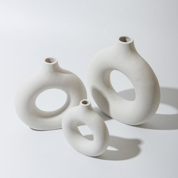 Home Decorative Modern Nordic Flower Ceramic Vase For Home Living Room