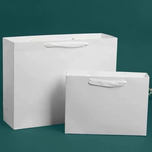 Pure White Luxury Garment Bags Premium Clothing Store Packaging With Custom LOGO Printing