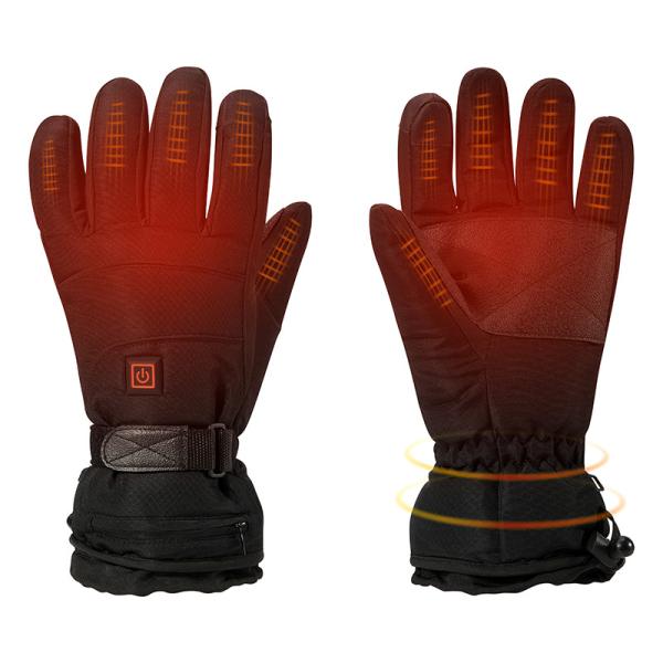 Poliéster caloroso recarregável Windproof 2200mAh das luvas