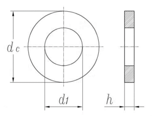 F436 3 Inch Outside Diameter Flat Washer SAE Zinc Plated AME B18.22.1