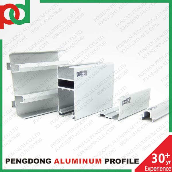 Temper T5 Square Aluminium Profiles For Windows And Doors MP 80 Mate Black Wooden Touch Profile Aluminum