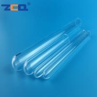 Rond scellé par extrémité pure du tube à essai de quartz de la longueur 10mm-1500mm un