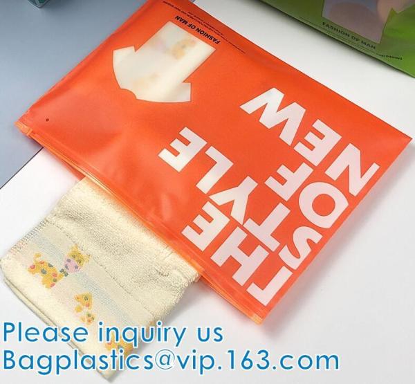 Zipper Top Apparel Bags, Clothing, Shoes, Underwear, Garment. Bikini Swimwear Packing Bag. EVA Slide Bags