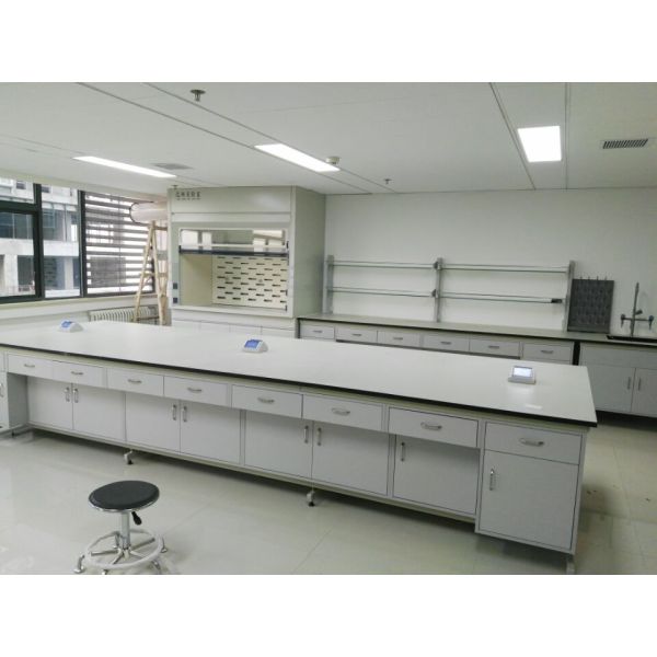 Easily Assembled Workbench for Blue Island Steel School Laboratory Equipment Drawer