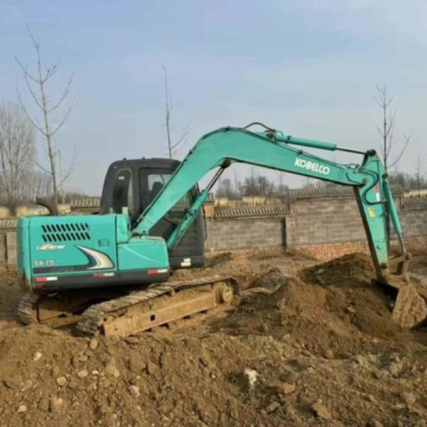 Kobelco SK75 Series Used Excavator 53.7 kW with Yanmar Engine