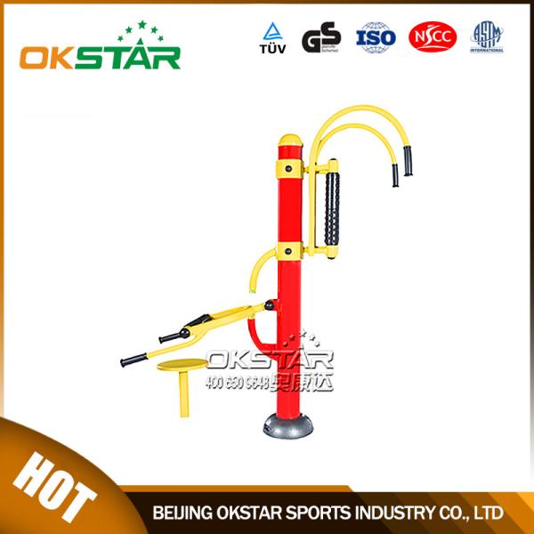 China top manufacturer of good quality galvanized outdoor fitness trainer-outdoor back stretching device