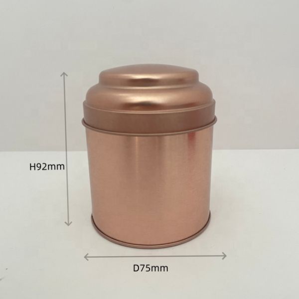 Food Candy Round Tea Leaves Tin Can for Coffee Bean