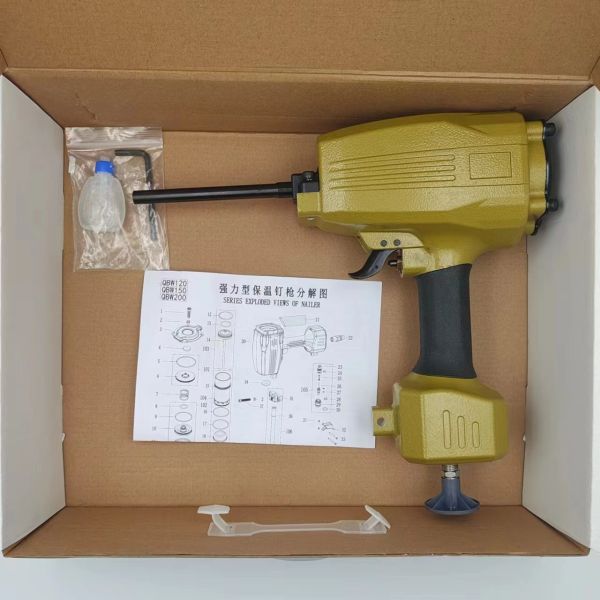 Extended Barrel Electric Framing Nail Gun Insulation Fastening Tool For Plastic Insulation Nail