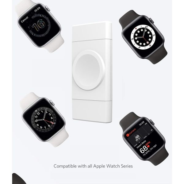 Мини размер двойной интерфейс Samsung Apple Watch зарядное устройство USB A & USB C беспроводное зарядное устройство для часов