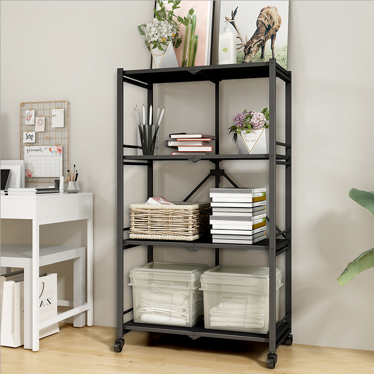 Floor 100kg Loading Five Storey Steel Kitchen Basket Rack