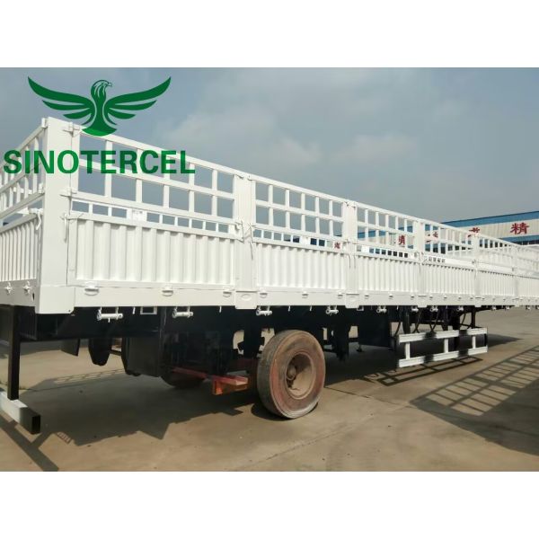 3 Axles Bulk Cargo Fence Semi Trailer The style of the fence can be customized