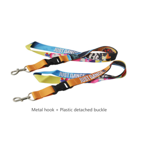 Sublimation Printing Polyester Carabiner Lanyard Company Branded Bulk