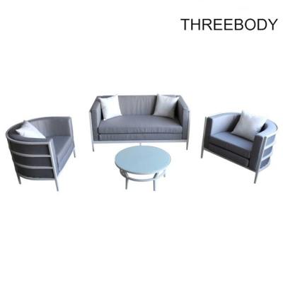 Leisure Outdoor Aluminum Garden Furniture Sofa , Hotel Garden Table And Chairs Set