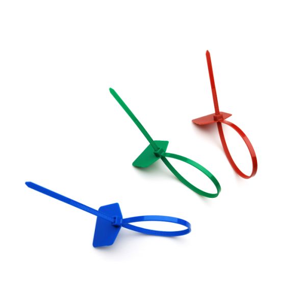 Custom 220mm Length Writeable Coloured Cable Ties With 30*21 Mm Marking Area