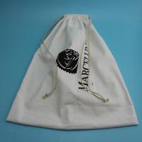 Malote portátil de empacotamento da poeira do saco de cordão do algodão para a joia/sapatas