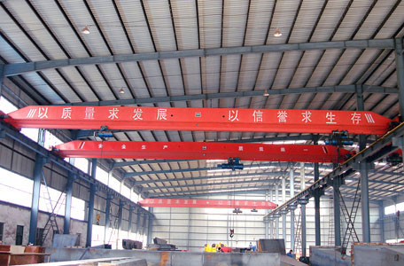 Electric Wire Rope Hoist Single Girder Steel Box Type Overhead Crane