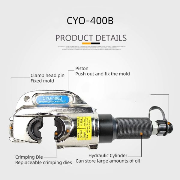 CYO-400 Hydraulic Crimping Tool 50-400mm2 Cable Connector Hydraulic Crimping Tool
