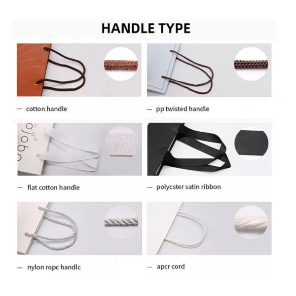 Покупки бутика одевают изготовленный на заказ бумажный мешок логотипа напечатали белое с ручкой ленты